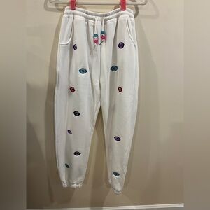 Lola + The Boys Colorful Eye Sweatpants (Hoodie also available) Size M